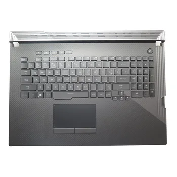 Подставка для рук и клавиатура Ноутбука ASUS ROG Strix G GL731GV GL731GW Черный Верхний Чехол Черная QWERTY-Клавиатура Arabia AR с подсветкой