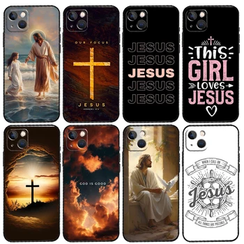 Вера Христианский Иисус Чехол Для Телефона iPhone 14 13 12 11 15 Pro Max 7 8 Plus SE X XR XS Max 12 13 Mini Cover Case