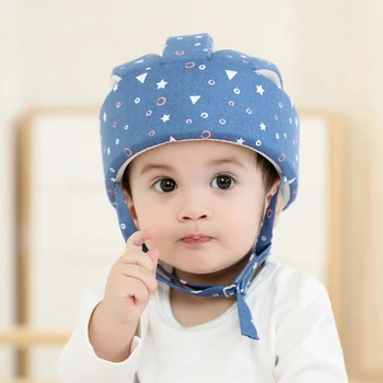 Хлопковый защитный шлем для младенцев и малышей, детская защитная шапочка для ходьбы, ползания, ребенок учится ходить, Аварийный шлем
