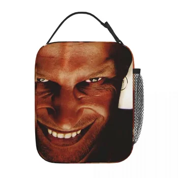 Aphex Twin Face Изолированные сумки для ланча Коробка для хранения продуктов Многофункциональный охладитель Thermal Bento Box School