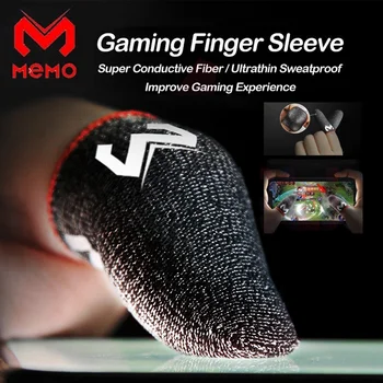 MEMO Finger Sleeve Для Игр PUBG, Кончики Пальцев, Дышащий Противоскользящий Чехол Для Пальцев, Сенсорный Экран Мобильного Телефона, Непромокаемые Перчатки, 1 Пара