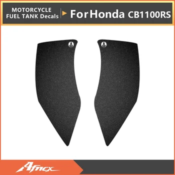 Подходит Для Honda CB1100RS Бак Мотоцикла Прозрачная Накладка Наколенник Наклейки Прозрачные Кожаные Наклейки