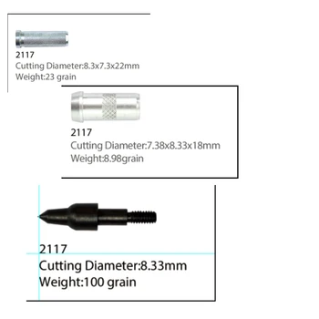 12шт алюминиевых вставок для стрельбы из лука, лук и стрелы специально для 2117 SP400 из алюминиевого сиденья, стреловидный стержень, аксессуары для стрельбы