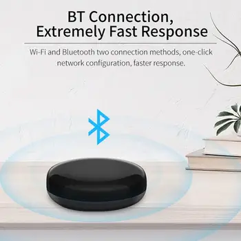 Универсальный пульт дистанционного управления Tuya Smart Wifi + bluetooth-совместимый + инфракрасный ИК-пульт дистанционного управления Smart Life, голосовое управление, контроль времени.
