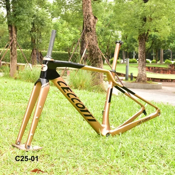 Гравийный велосипед 700 * 47C Полностью карбоновая велосипедная Гравийная Рама со скрытым кабелем T1000 Карбоновая Велосипедная рама для велокросса Дорожный велосипед