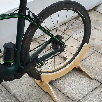 Простой универсальный устойчивый деревянный дорожный велосипед для велоспорта на открытом воздухе домашняя витрина Напольная подставка для велосипеда Подставка для велосипеда для хранения в помещении