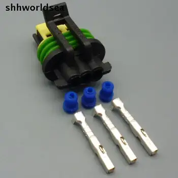 shhworldsea 5/30/100 комплектов 3p 1,5 мм автоматический кабель с клеммами для проводов