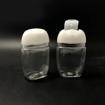 бутылка дезинфицирующего средства для рук объемом 30 мл пустая ПЭТ пластиковая полукруглая бутылка с откидной крышкой детская бутылка для переноски жидкости LX2448