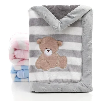 Детское одеяло с рисунком Каваи, утолщенный двухслойный фланелевый конверт для пеленания, Мягкая обертка для коляски, постельное белье для новорожденных, одеяла Bebe