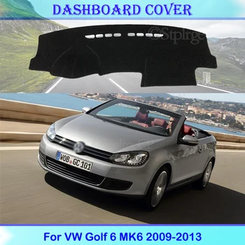Для Volkswagen VW Golf 6 MK6 2009-2013 5K, крышка приборной панели, защитная накладка, аксессуары, солнцезащитный козырек, ковровое покрытие, защита от света