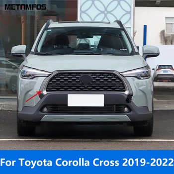 Для Toyota Corolla Cross 2019 2020 2021 2022 Передняя Решетка Из Углеродного Волокна Решетка Гоночного Гриля Крышка Отделка Аксессуары Для Укладки автомобилей