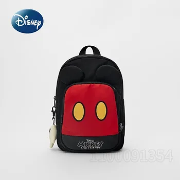 Новая детская школьная сумка Disney Mickey, роскошный брендовый детский рюкзак, Мультяшный милый рюкзак для мальчиков и девочек, высокое качество