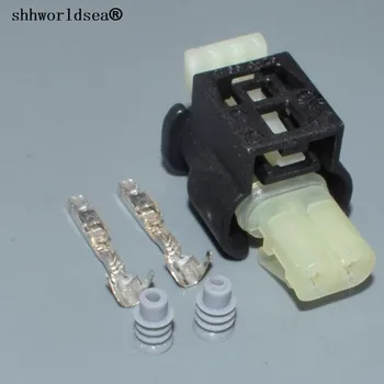 shhworldsea 2pin 1.2мм для Audi auto электрическая вилка корпуса пластиковая водонепроницаемая проводка кабельный разъем 805-120-522