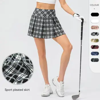 Женская плиссированная юбка-шорты Спортивная, с высокой талией, сексуальная, подростковая, для бега, танцев, йоги, тенниса, гольфа, поддельная юбка-двойка MM372