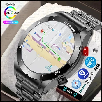 2023 Nfc Bluetooth Вызов Смарт-Часы HD 466*466 Amoled Gps Трекер Спортивный Ремешок Подходит для Xiaomi Watch Ultimate Smart Watch Men