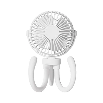 Маленький вентилятор Octopus Ручной USB-Вентилятор для зарядки, Регулируемый Настольный Ленивый Уличный вентилятор для встряхивания головой, Мини-Вентилятор