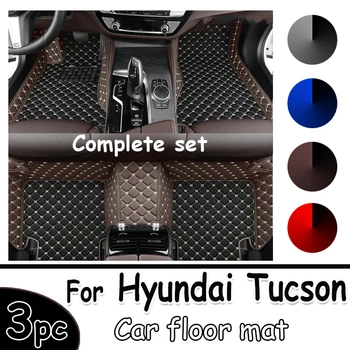 Автомобильные коврики для Пекина-Hyundai Tucson 2021 2022 Пользовательские автоматические Накладки для ног автомобильный ковровый чехол