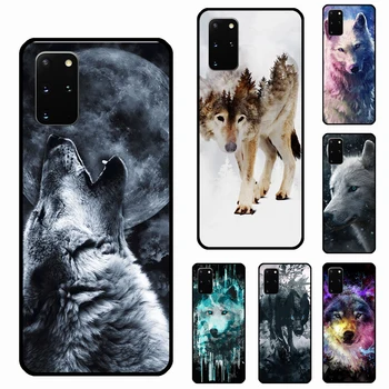 Художественный Чехол Wolf Howls Для Samsung Galaxy S21 Ultra S22 S20 FE Note 20 Ultra Note10 S8 S9 S10 Plus Coque