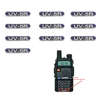 10шт Оригинальный Baofeng UV-5R Портативное Радио Замена Наклейки Этикетка UV5R Walkie Talkie Stick Этикетка Аксессуары