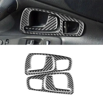 1 Комплект Крышка дверной ручки Аксессуары для интерьера автомобиля из мягкого углеродного волокна для Honda S2000 2000-2009