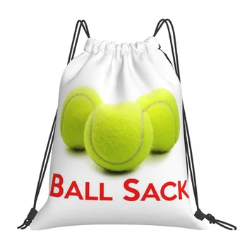 Подарки для теннисистов - Рюкзак с мячом, портативные сумки на шнурке, карманная спортивная сумка на шнурке, сумка для путешествий, школьная сумка