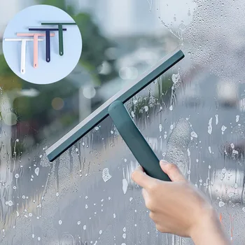 Простой стиль TPR скребок для стекла стеклоочиститель для ванной комнаты, ракель для стекла, щетка для чистки стекла, бытовые инструменты для уборки