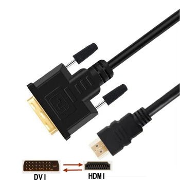 3D 1080P HD-kompatibel zu DVI Kabel adapter DVI-D 24 + 1 pin Stecker auf Stecker vergoldet für Monitor HDTV Projektor PS4 DVI