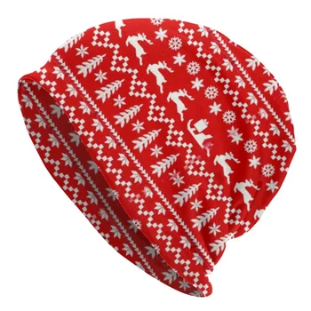 Уродливый свитер с оленьей шапкой, Уличная вязаная шапка Homme для мужчин и женщин, теплые зимние пиксельные художественные шапочки, кепки