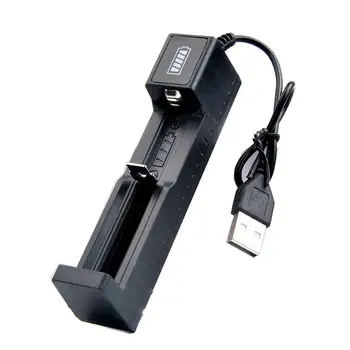 Универсальное USB Смарт-зарядное устройство с одним слотом 18650, Литиевое зарядное устройство, Игрушечный фонарик, Блок питания для освещения
